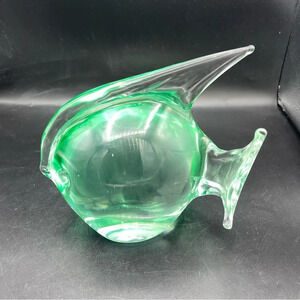 Formia Vetri Di Murano Art Glass Fish Figurine Sculpture Made In‎ Italy Label